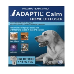 Adaptil Calming Pheromones for Anxious Dogs - Diffuser Kit with Refill Bottle 48ml New