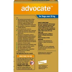 Advocate Spot-On Flea & Worm Control for Dogs over 25kg - 6-pack Discount