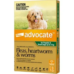 Advocate Spot-On Flea & Worm Control for Dogs up to 4kg - 3 pack Fashion