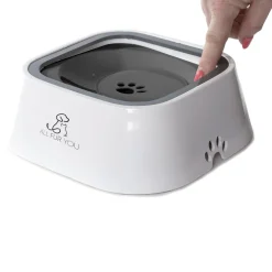 All Fur You Anti Splash Bowl Grey | No Mess Pet Water Bowl 1L New