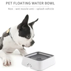 All Fur You Anti Splash Bowl White | No Mess Pet Water Bowl 1L New