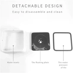 All Fur You Anti Splash Bowl White | No Mess Pet Water Bowl 1L New