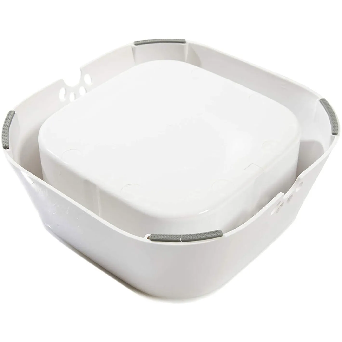 All Fur You Anti Splash Bowl White | No Mess Pet Water Bowl 1L New