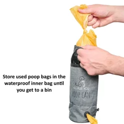 All Fur You Dog Poop Can Grey | Hygienic Waste Disposal Fashion