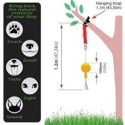 Aussie Dog Home Alone Hanging Treat Dispensing Dog Toy - Small New