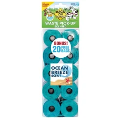 Bags on Board Large Waste Pick up Bags - Ocean Breeze Scented - 10rolls/140 Bags Best