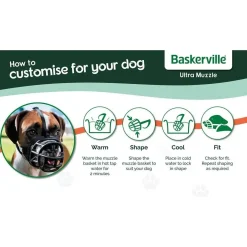 Baskerville Ultra Muzzle for Dogs – Customizable Fit, Lockable Neck Strap Sale