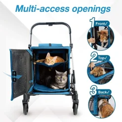 Ibiyaya BigBuddy 2-in-1 Pet Stroller & Crate Combo | Versatile, Comfortable, and Durable Best