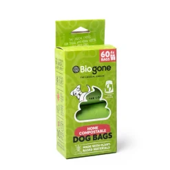 Biogone Home Compostable Dog Waste Bags - 4 or 8 Rolls (80/120 Bags) Clearance