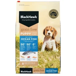 Black Hawk Grain Free Wild Caught Ocean Fish Puppy Dog Food Best