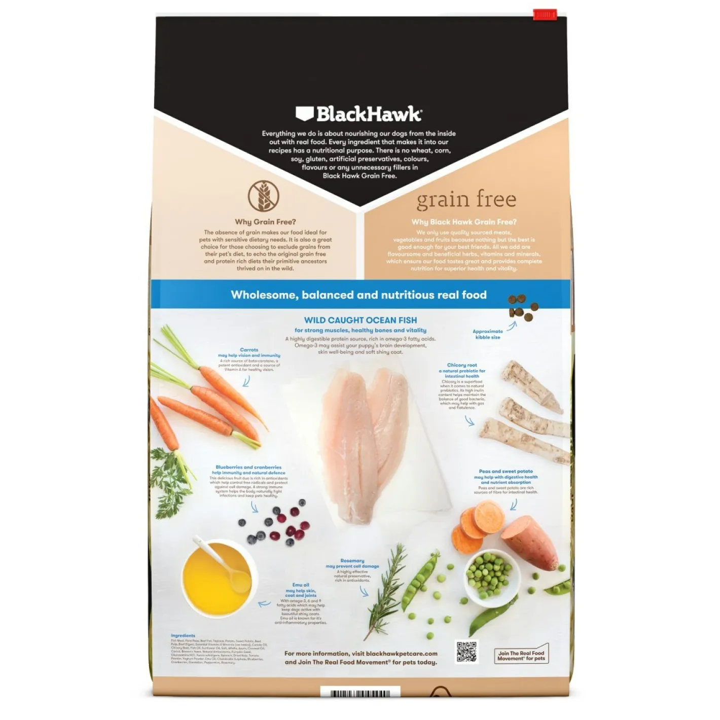 Black Hawk Grain Free Wild Caught Ocean Fish Puppy Dog Food Best