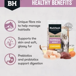 Black Hawk Healthy Benefits Hairball Dry Cat Food Chicken Discount