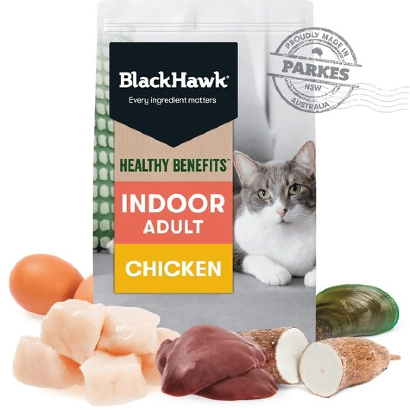 Black Hawk Healthy Benefits Indoor Dry Cat Food Chicken New