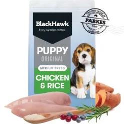 Black Hawk Original Chicken & Rice Puppy Dry Dog Food - Medium Breeds Outlet