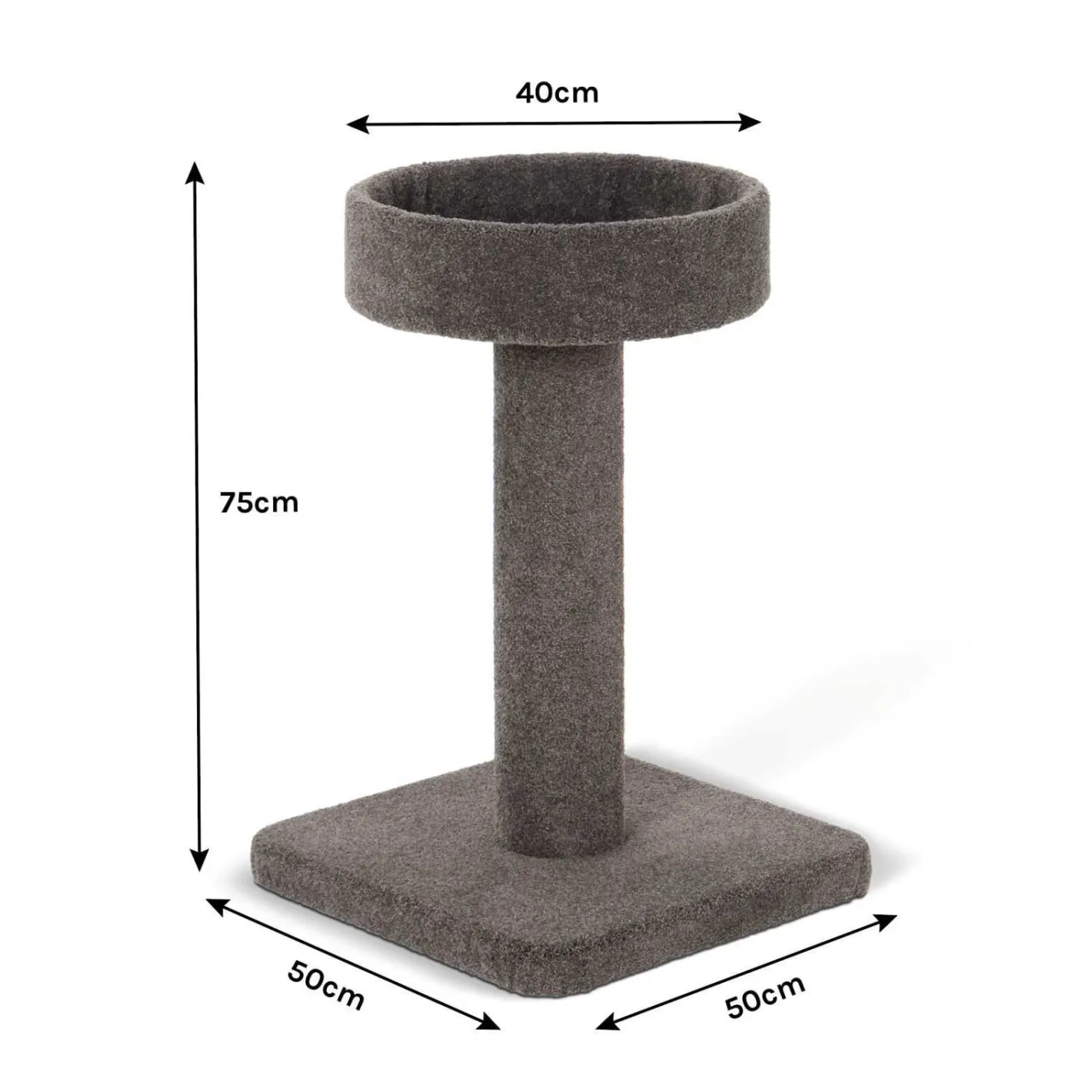 Bosscat Duke Premium Cat Scratcher with Claw-Care Carpet Post & Sleeping Nook Clearance