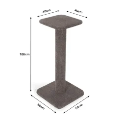 Bosscat Pepa Premium Cat Scratcher with Extra Tall Claw-Care Carpet Post Fashion