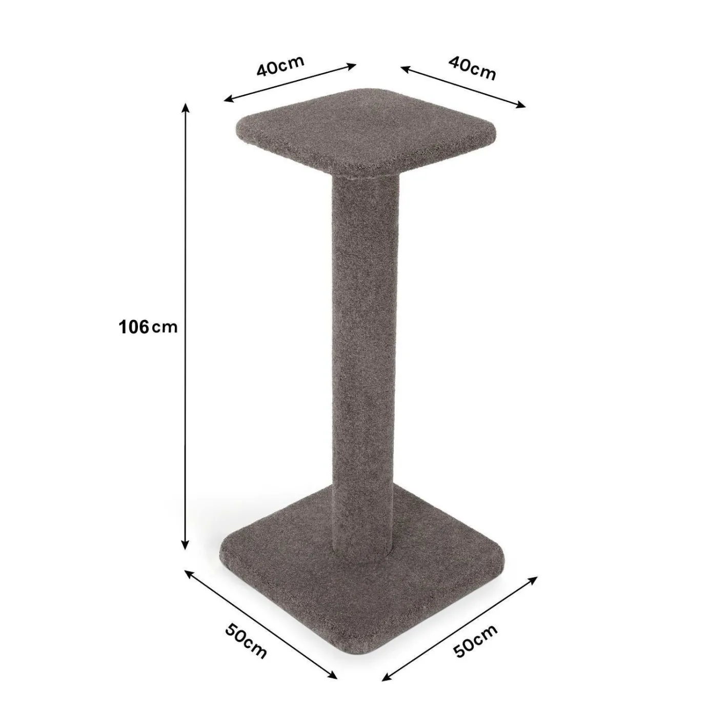 Bosscat Pepa Premium Cat Scratcher with Extra Tall Claw-Care Carpet Post Fashion