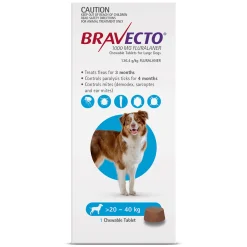 Bravecto Dog 3-Month Single Chew for Flea & Tick Control Fashion