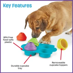 Brightkins Cupcake Party! Interactive Dog Treat Dispensing Toy & Puzzle Hot