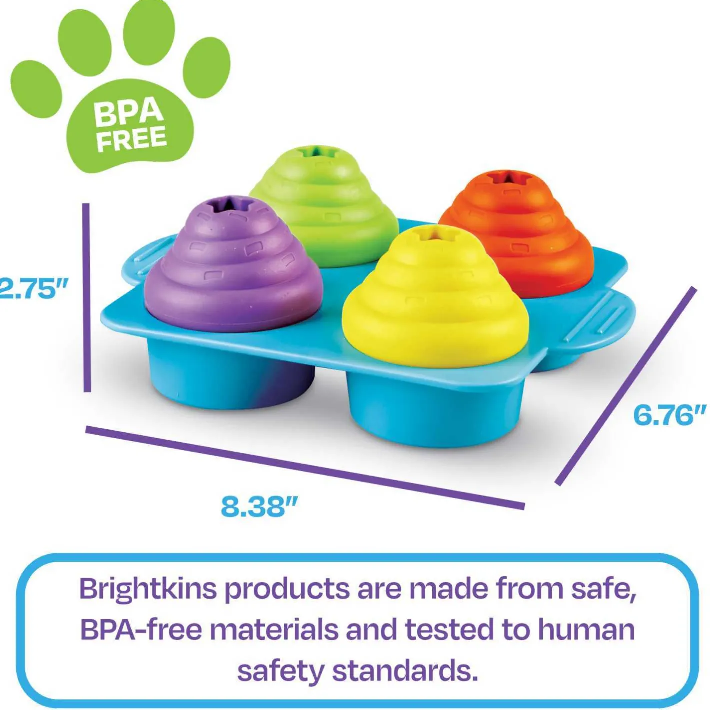 Brightkins Cupcake Party! Interactive Dog Treat Dispensing Toy & Puzzle Hot