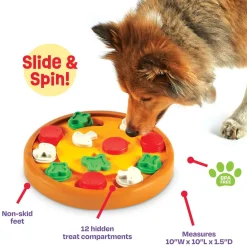 Brightkins Pizza Party! Interactive Dog Treat & Food Puzzle Toy Best