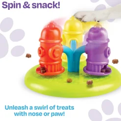 Brightkins Spinning Hydrants Dog Treat and Meal Interactive Feeder Toy Online