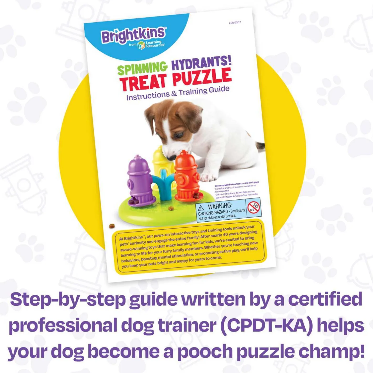 Brightkins Spinning Hydrants Dog Treat and Meal Interactive Feeder Toy Online