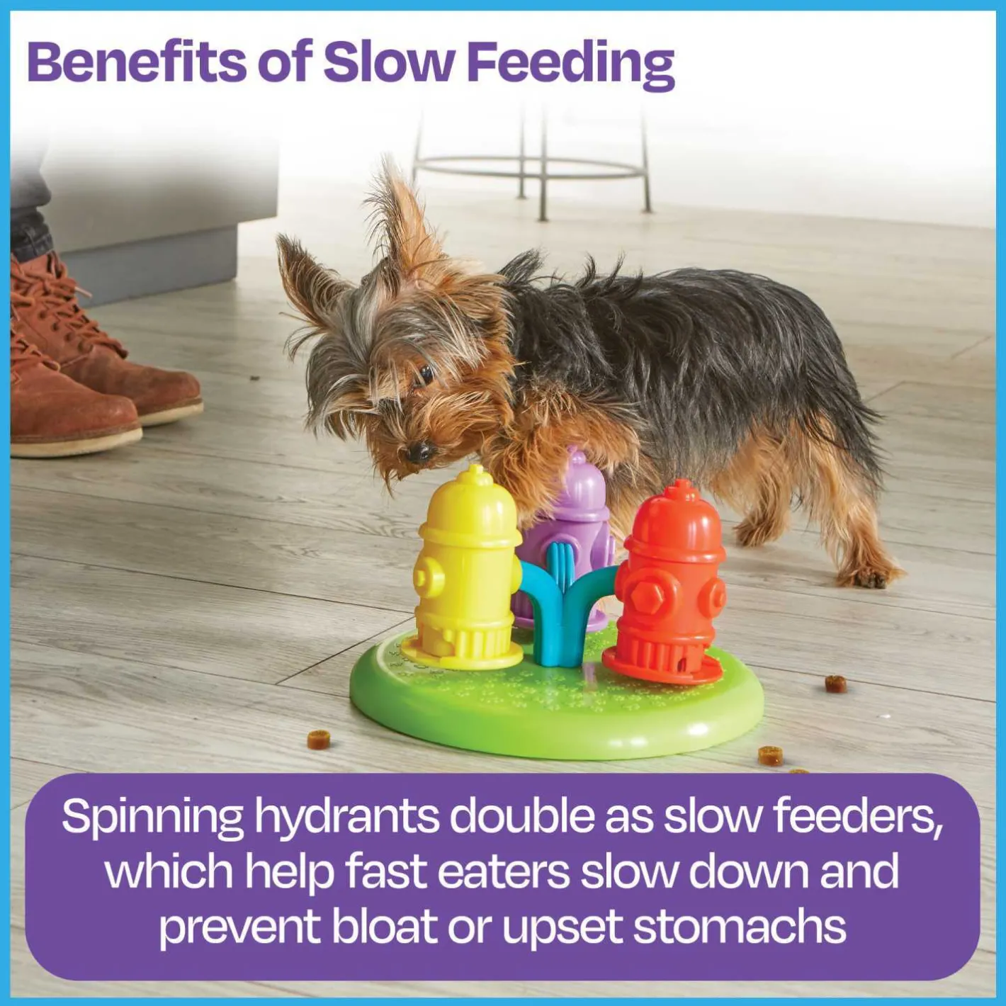 Brightkins Spinning Hydrants Dog Treat and Meal Interactive Feeder Toy Online