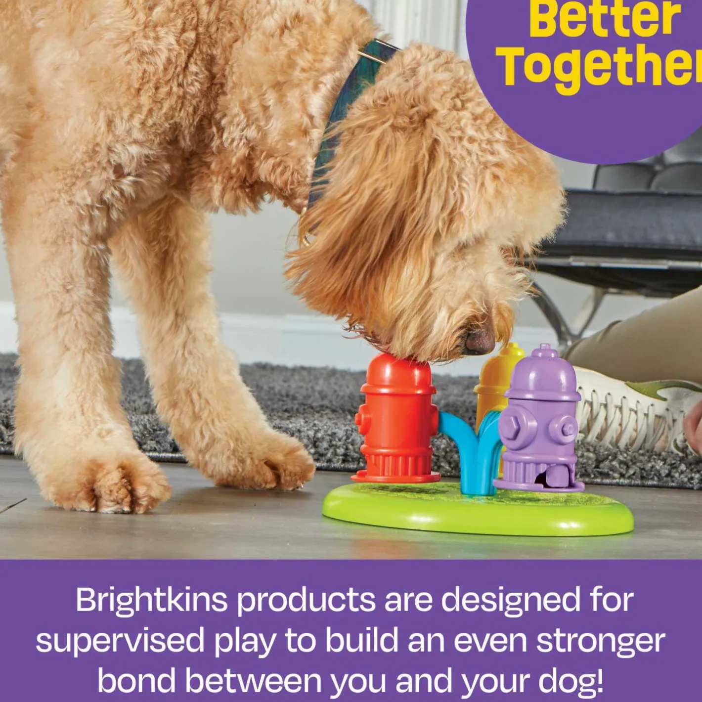 Brightkins Spinning Hydrants Dog Treat and Meal Interactive Feeder Toy Online