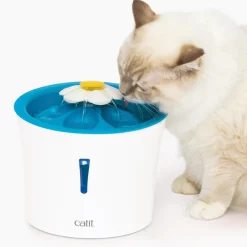 Catit 2.0 Blue LED Flower Water Fountain with Nightlight for Cats & Dogs - 3 litres Discount