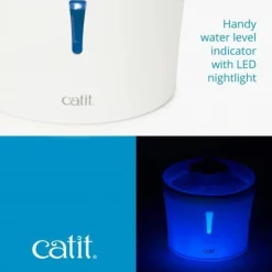 Catit 2.0 Blue LED Flower Water Fountain with Nightlight for Cats & Dogs - 3 litres Discount