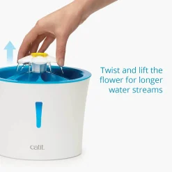 Catit 2.0 Blue LED Flower Water Fountain with Nightlight for Cats & Dogs - 3 litres Discount