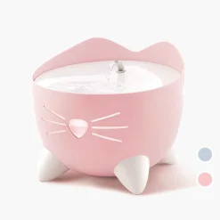 Catit Pixi Fountain with Refill Alert for Cats & Dogs - 2.5 Litres in Pink or Blue Hot