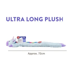 Charming Pet Longidudes Extra Long 75cm Plush Squeaker Dog Toy - Unicorn Hot