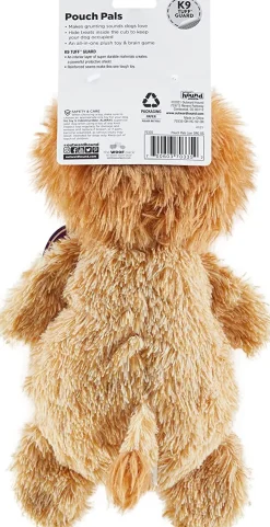 Charming Pet Pouch Pals Plush Dog Toy - Lion with Baby in Pouch Fashion
