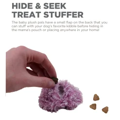 Charming Pet Pouch Pals Plush Dog Toy - Monkey with Baby in Pouch Sale