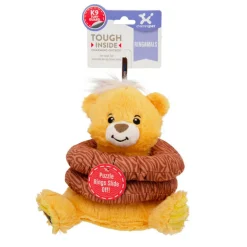 Charming Pet Ringamals Plush Puzzle Dog Toy - Bear Fashion