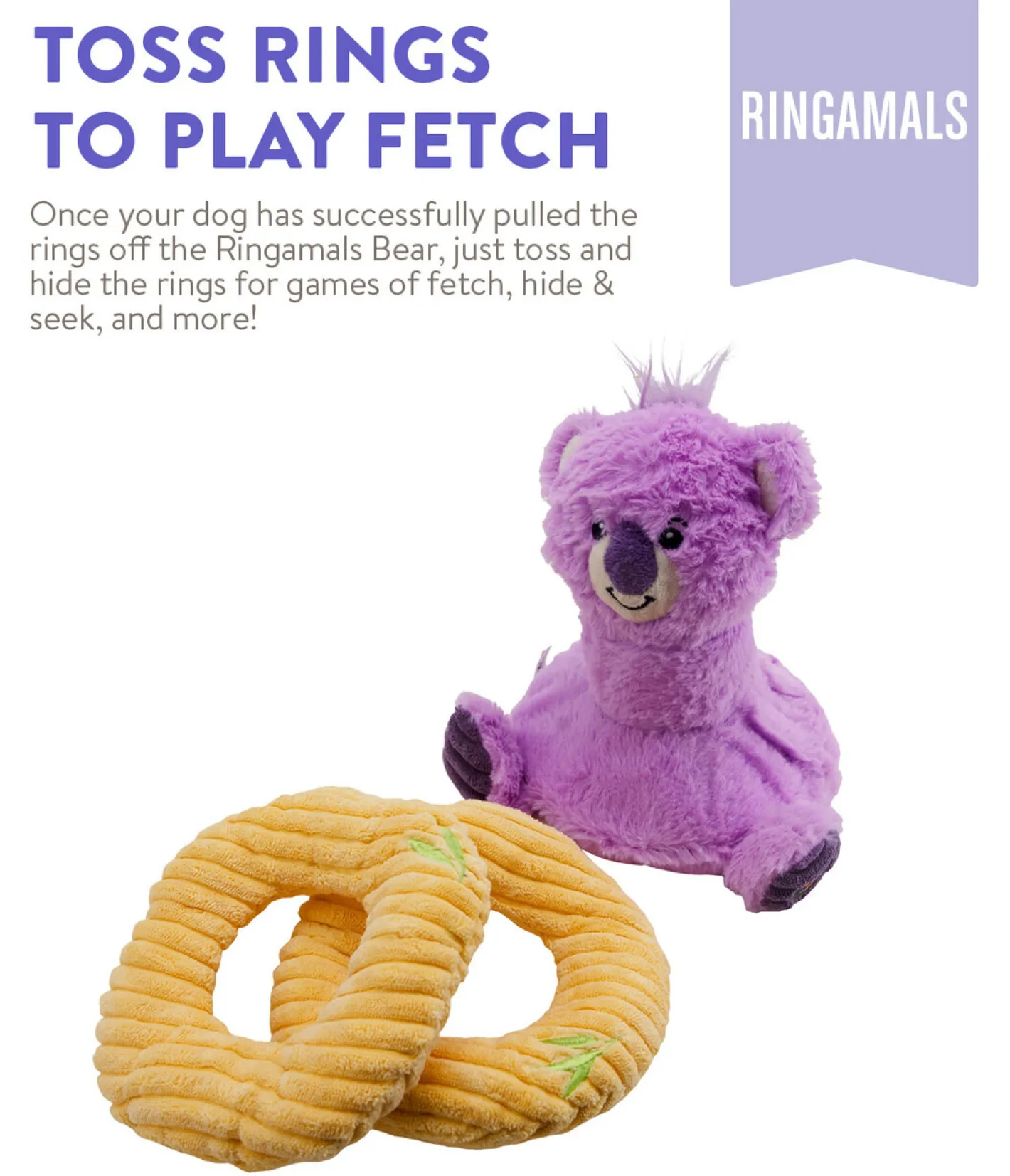 Charming Pet Ringamals Plush Puzzle Dog Toy - Koala Sale