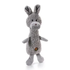 Charming Pet Scruffles Textured Squeaker Dog Toy - Bunny - Small Fashion