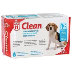 Dogit Disposable Dog Diapers for Senior Incontinence & Puppies - 12 Nappies Best