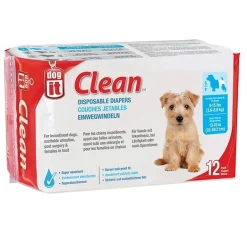 Dogit Disposable Dog Diapers for Senior Incontinence & Puppies - 12 Nappies Best