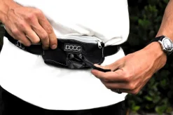 Doog Hands-Free Dog Walking Mini Belt in Grey & Neon Pink Discount