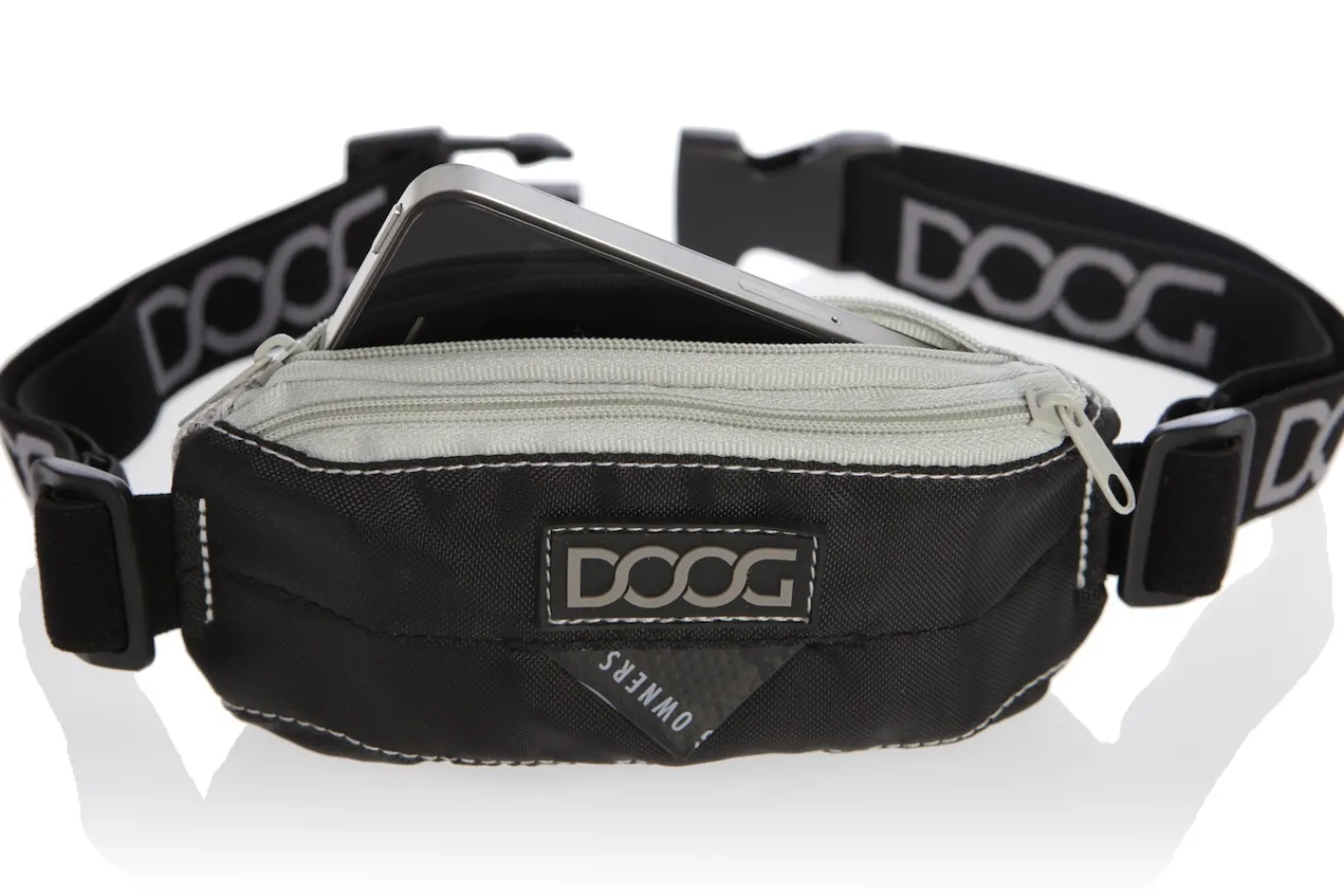 Doog Hands-Free Dog Walking Mini Belt in Grey & Neon Pink Discount