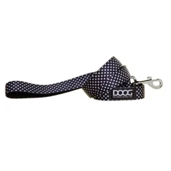 Doog Neoprene Dog Lead - Pongo - Black & White Spots Clearance