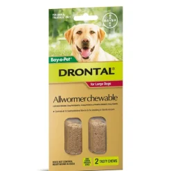 Drontal All-Wormer for Large Dogs to 35kg - 2 Chews Discount