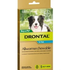 Drontal All-Wormer for Medium Dogs up to 10kg - 5 Chews Sale