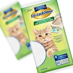 EZLock Ezi LockOdour Absorbant Cat Litter System Pads - 4 Pack Sale