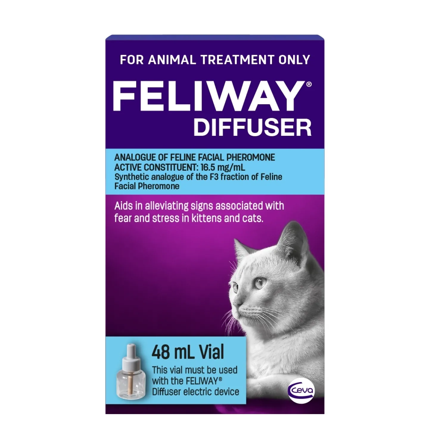 Feliway Calming Pheromone for Cats - 48ml Refill Bottle for Plug in Diffuser Online
