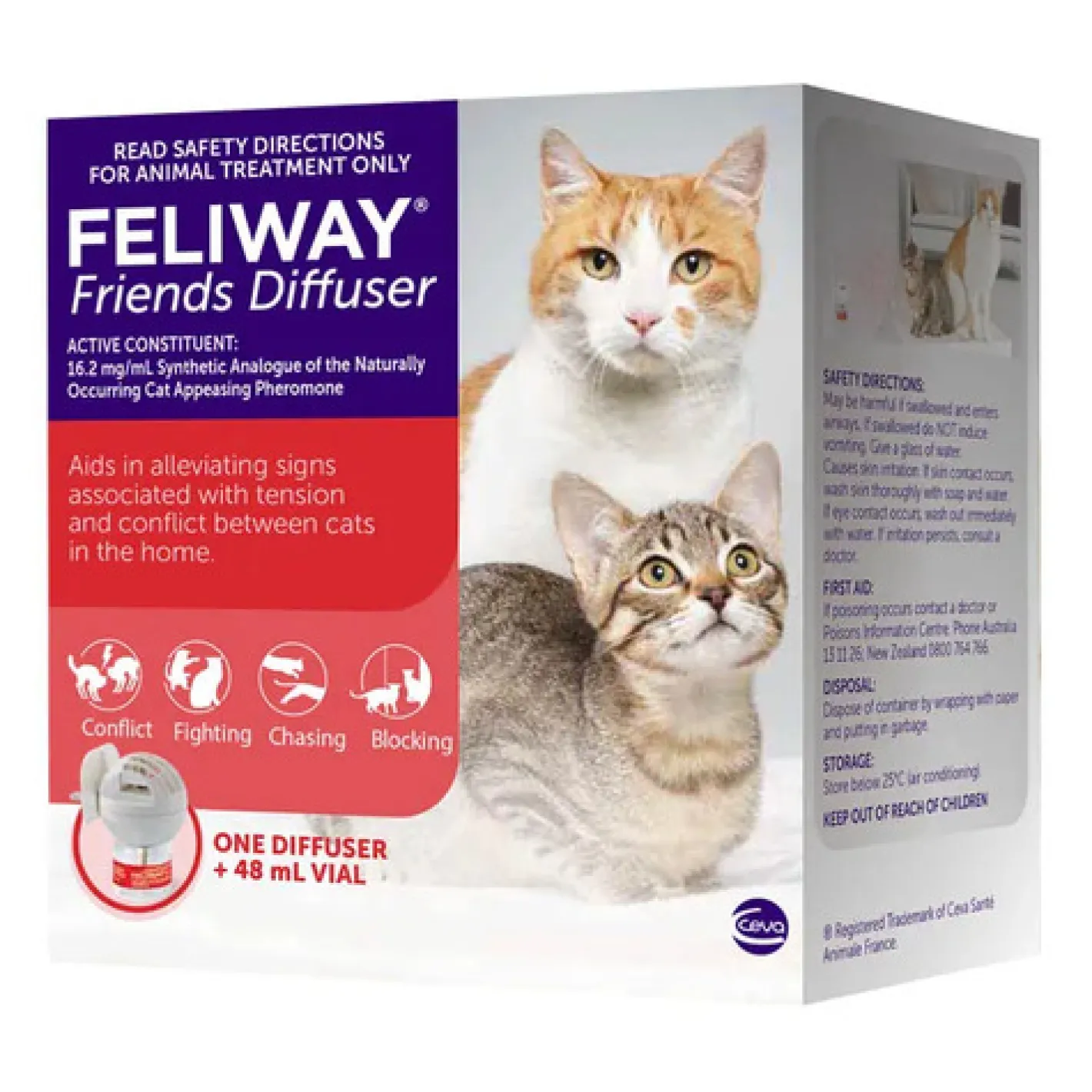 Feliway Friends Calming Pheromone for Multi-Cat Homes - Diffuser Kit with 48ml Bottle Discount