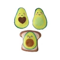 Fringe Studio Avocado on Toast 3-piece Small Dog Toys Sale